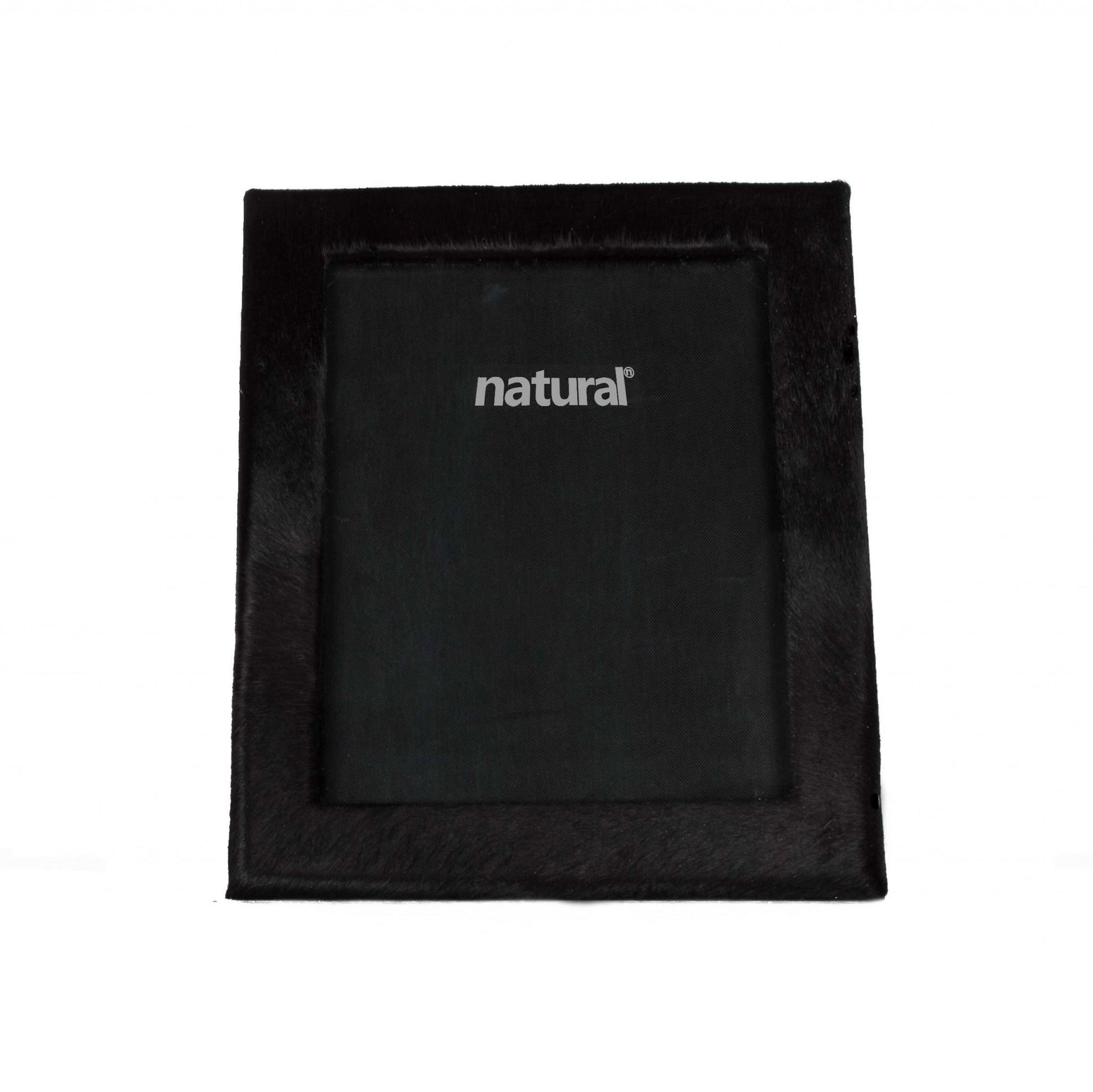 HomeRoots 11" x 13" Black Cowhide 8" x 10" Picture Frame