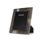 HomeRoots 11" x 13" Grey Cowhide 8" x 10" Picture Frame