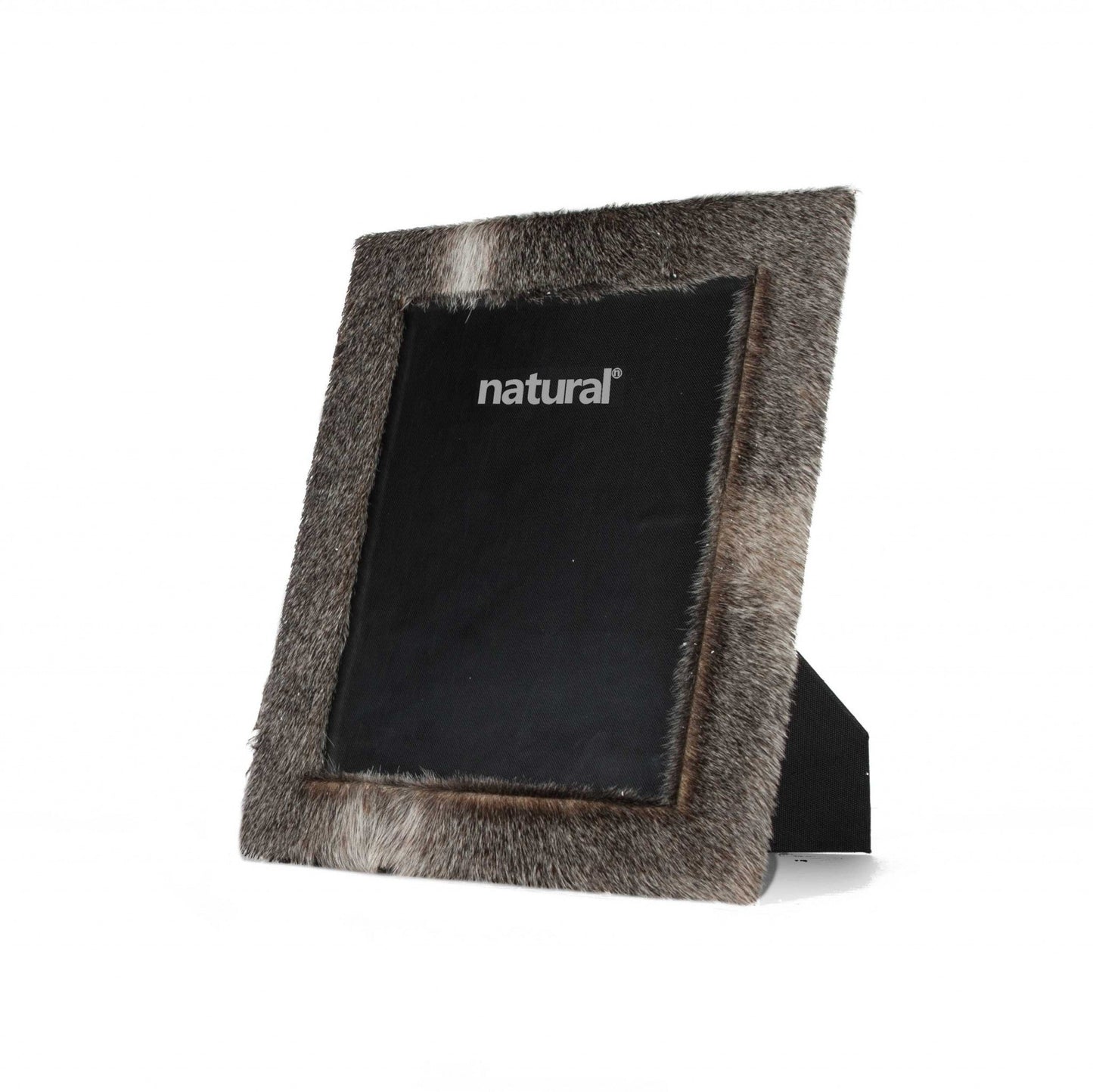HomeRoots 11" x 13" Grey Cowhide 8" x 10" Picture Frame