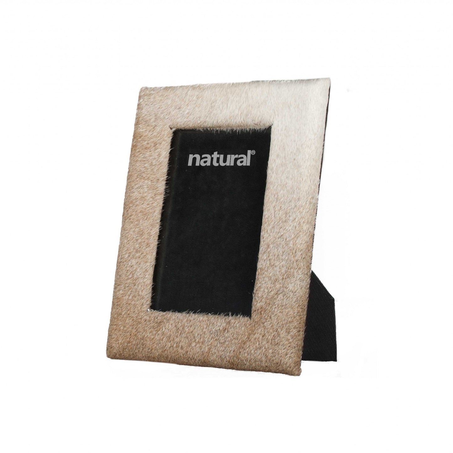 HomeRoots 11" x 13" Natural Cowhide 8" x 10" Picture Frame