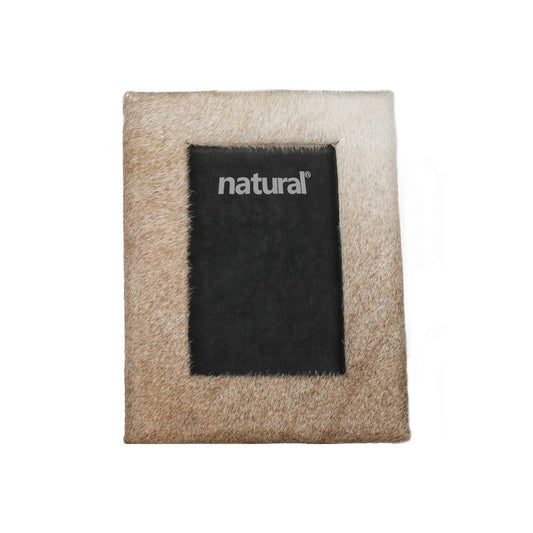 HomeRoots 11" x 13" Natural Cowhide 8" x 10" Picture Frame