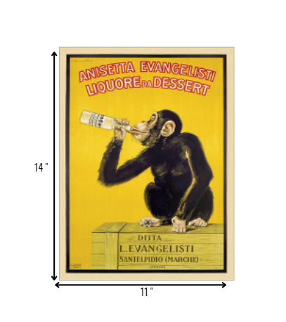 HomeRoots 11" x 14" Anisetta Evangelisti Italian Liquor Wall Art Print