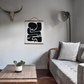HomeRoots 11" x 14" Contemporary Black and White Shapes Wall Art