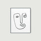 HomeRoots 11" x 14" Contemporary Black and White Tribal Wall Art