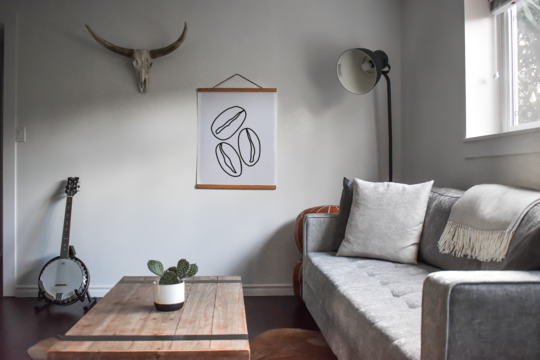 HomeRoots 11" x 14" Contemporary Coffee Bean Wall Art