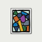 HomeRoots 11" x 14" Contemporary Elementary Abstract Wall Art