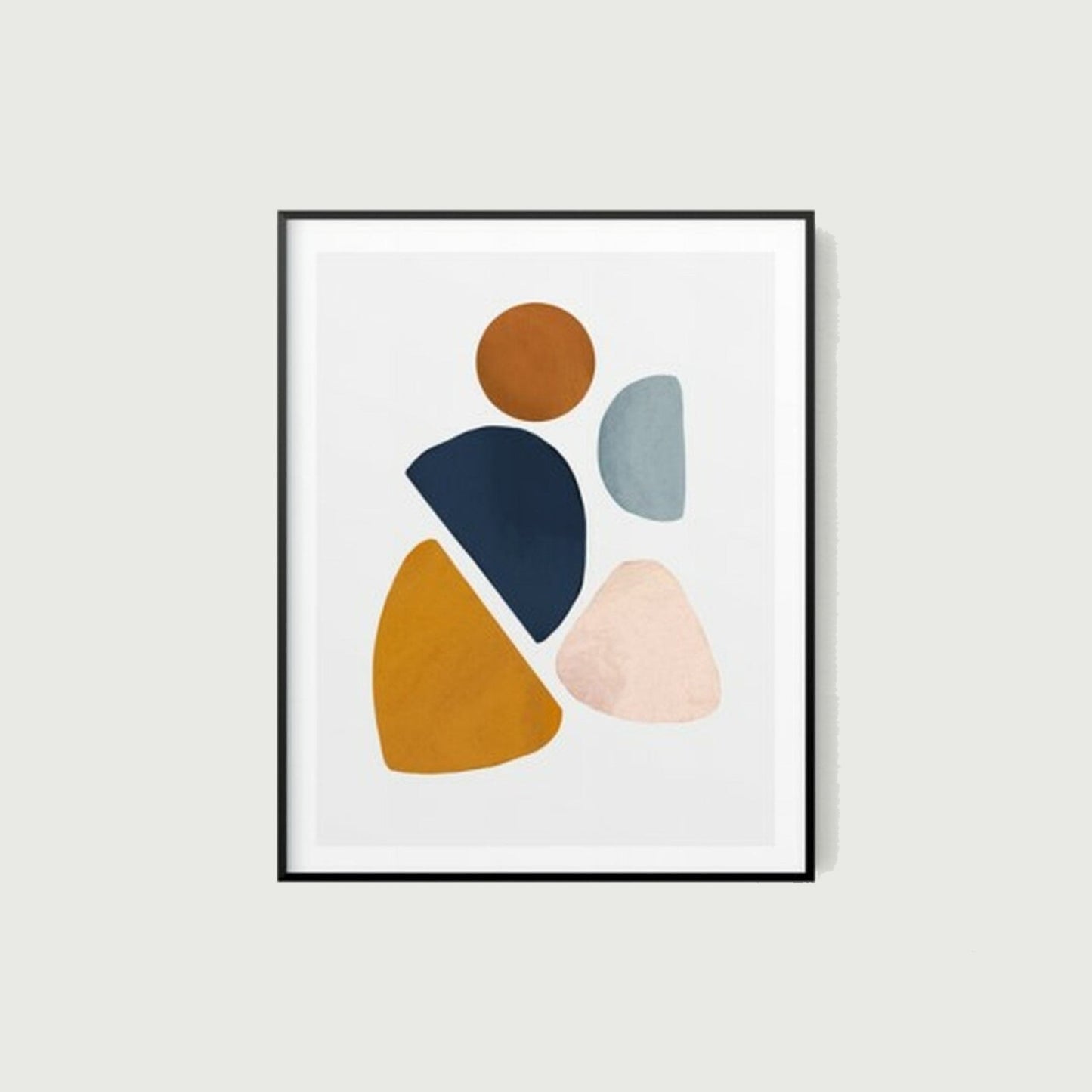 HomeRoots 11" x 14" Contemporary Pieces Abstract Watercolor Wall Art