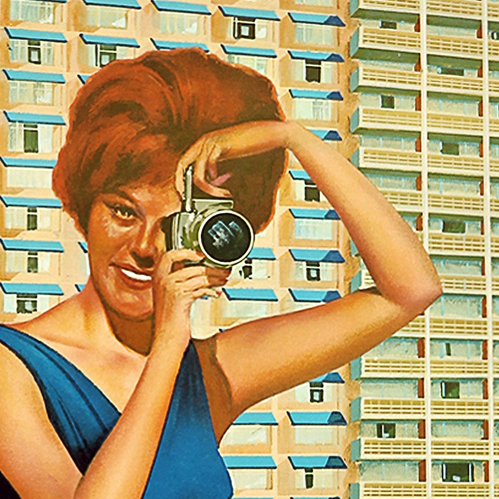HomeRoots 11" x 14" Hotel Sahara c1960s Las Vegas Vintage Travel Poster Wall Art
