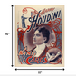 HomeRoots 11" x 14" Houdini King of Cards Vintage Magic Poster Wall Art