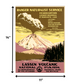 HomeRoots 11" x 14" Lassen Volcanic National Park Vintage Travel Poster Wall Art