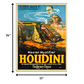 HomeRoots 11" x 14" Master Mystifier Houdini Vintage Magic Poster Wall Art