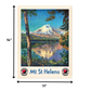 HomeRoots 11" x 14" Mt. St. Helens c1920s Vintage Travel Poster Wall Art