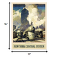 HomeRoots 11" x 14" New York Railroad Vintage Travel Poster Wall Art