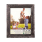 HomeRoots 11" x 14" Rustic Smoky Black Picture Frame with Plexiglass Holder