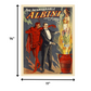 HomeRoots 11" x 14" The Incomparable Albini Vintage Magic Poster Wall Art