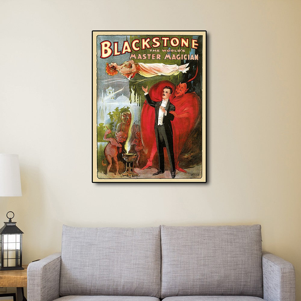 HomeRoots 11" x 14" Vintage 1934 Blackstone Magic Wall Art