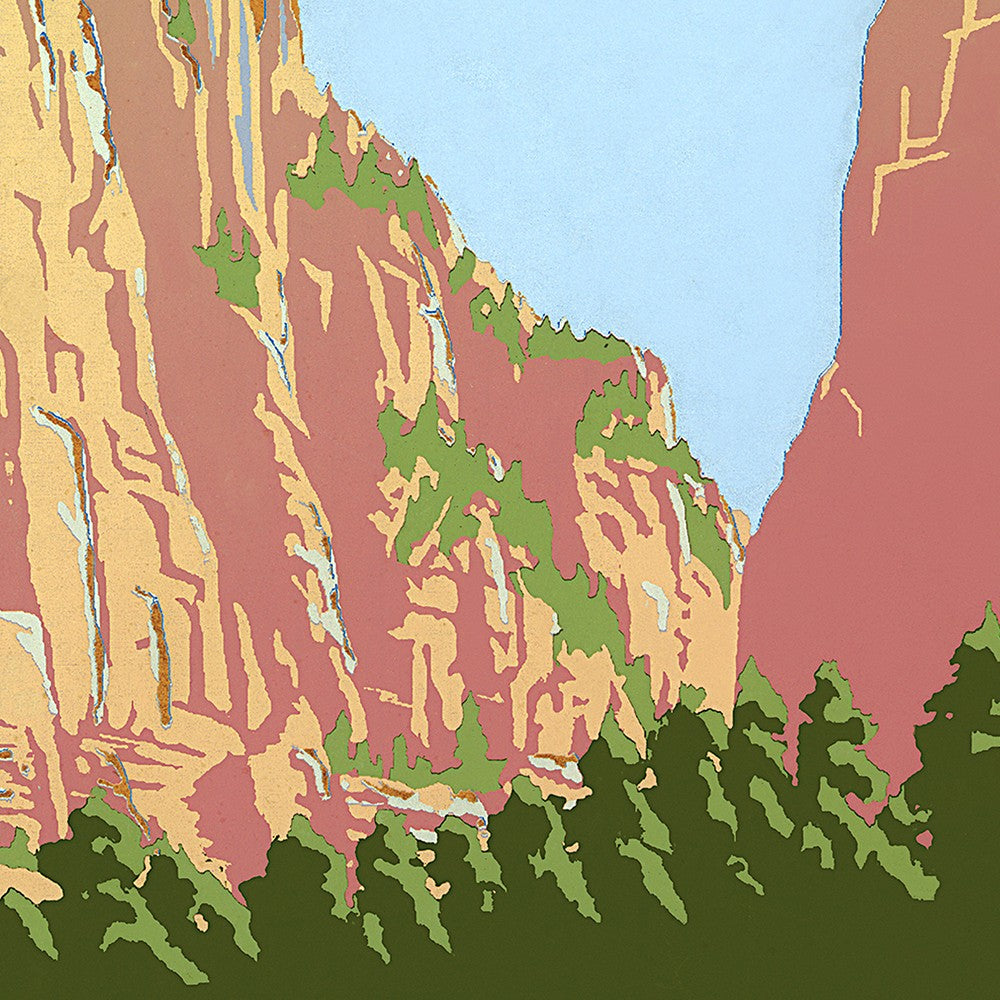 HomeRoots 11" x 14" Zion National Park c1938 Vintage Travel Poster Wall Art