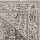 HomeRoots 118" x 158" Grey Polyester Rug