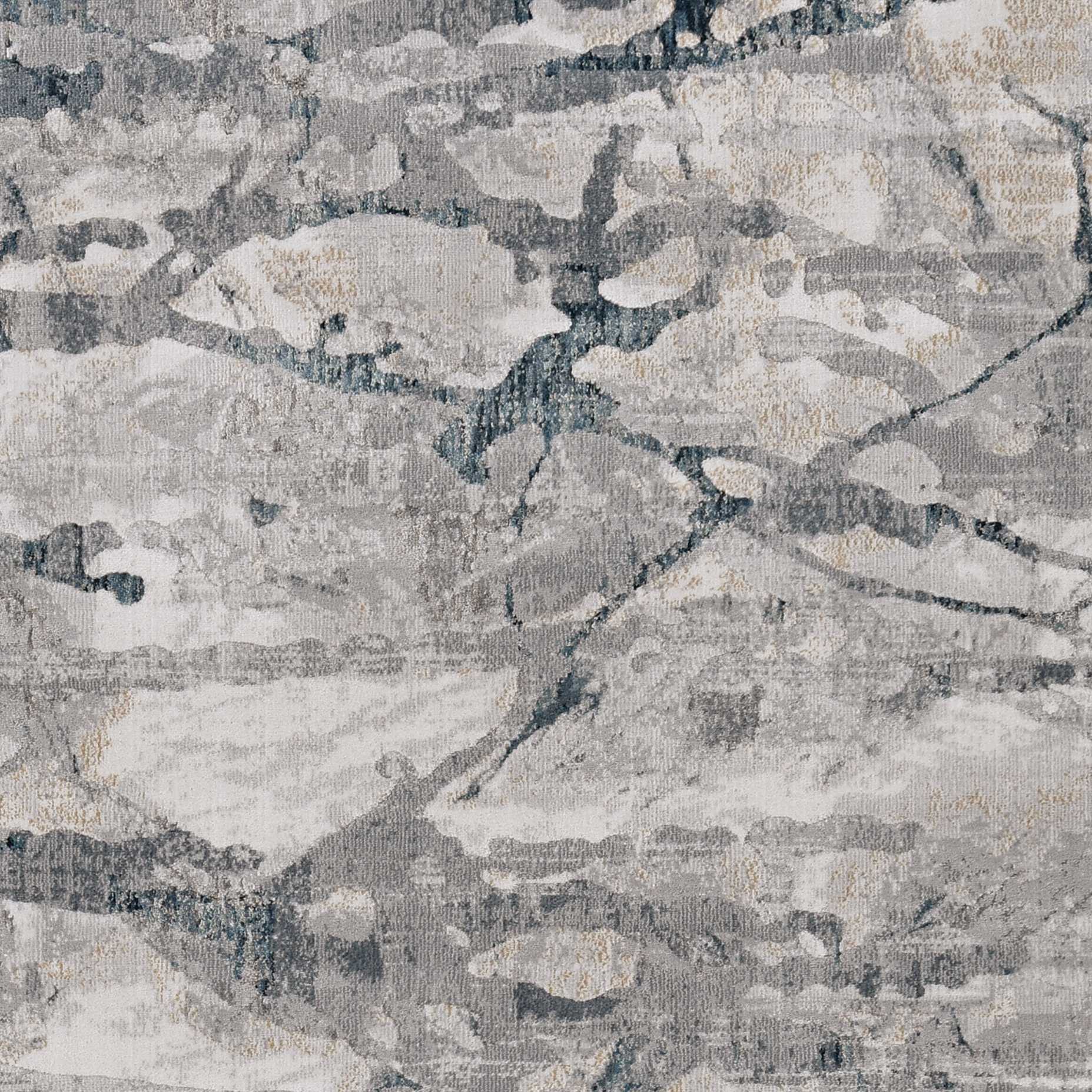 HomeRoots 118" x 158" Grey Polypropylene and Polyester Rug