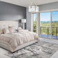 HomeRoots 118" x 158" Grey Polypropylene and Polyester Rug