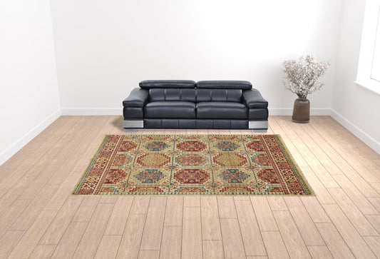 HomeRoots 118" x 158" Sand Polypropylene Rug
