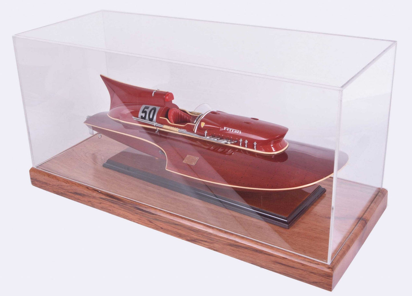HomeRoots 11.375" x 27.75" x 13.25" Display Case for Midsize Speedboat