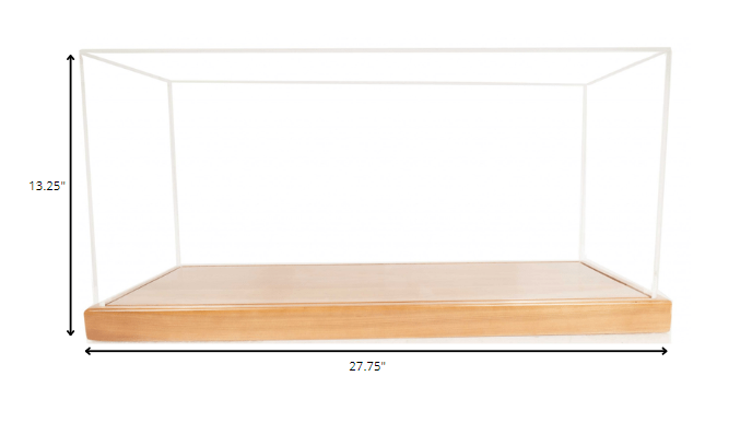 HomeRoots 11.375" x 27.75" x 13.25" Display Case for Midsize Speedboat