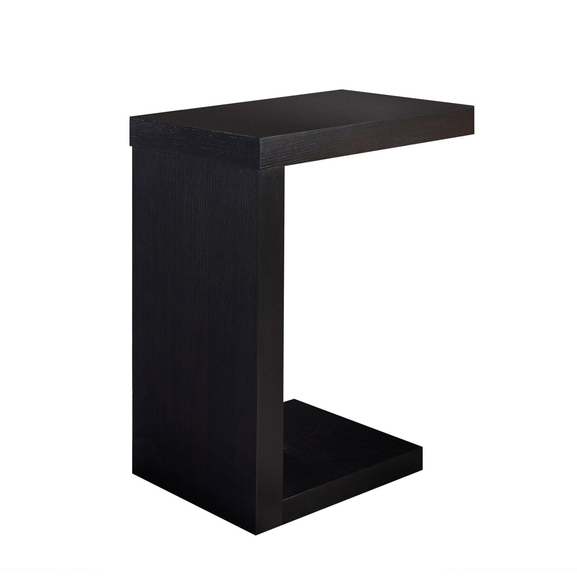 HomeRoots 11.5" x 18" x 24" Hollow Core Particle Board Accent Table in Cappuccino Finish