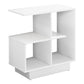 HomeRoots 11.5" x 23.5" x 24" Particle Board Laminate Accent Table in White Finish