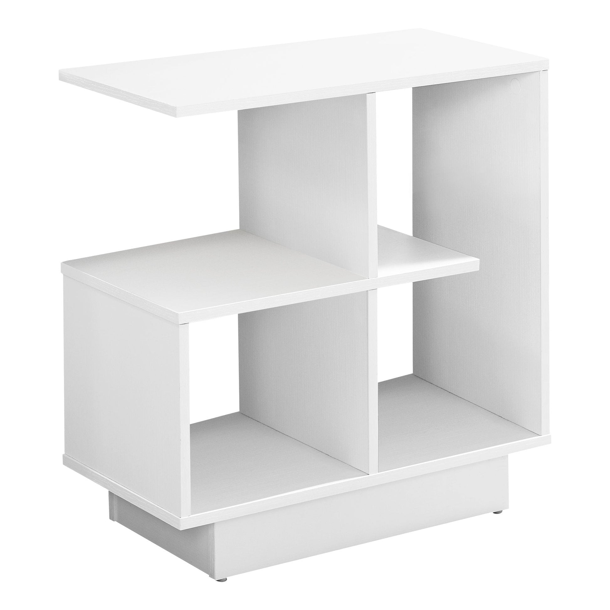 HomeRoots 11.5" x 23.5" x 24" Particle Board Laminate Accent Table in White Finish