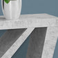 HomeRoots 11.5" x 47.25" x 32" Grey Hollow Core Particle Board Accent Table Hall Console