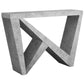 HomeRoots 11.5" x 47.25" x 32" Grey Hollow Core Particle Board Accent Table Hall Console
