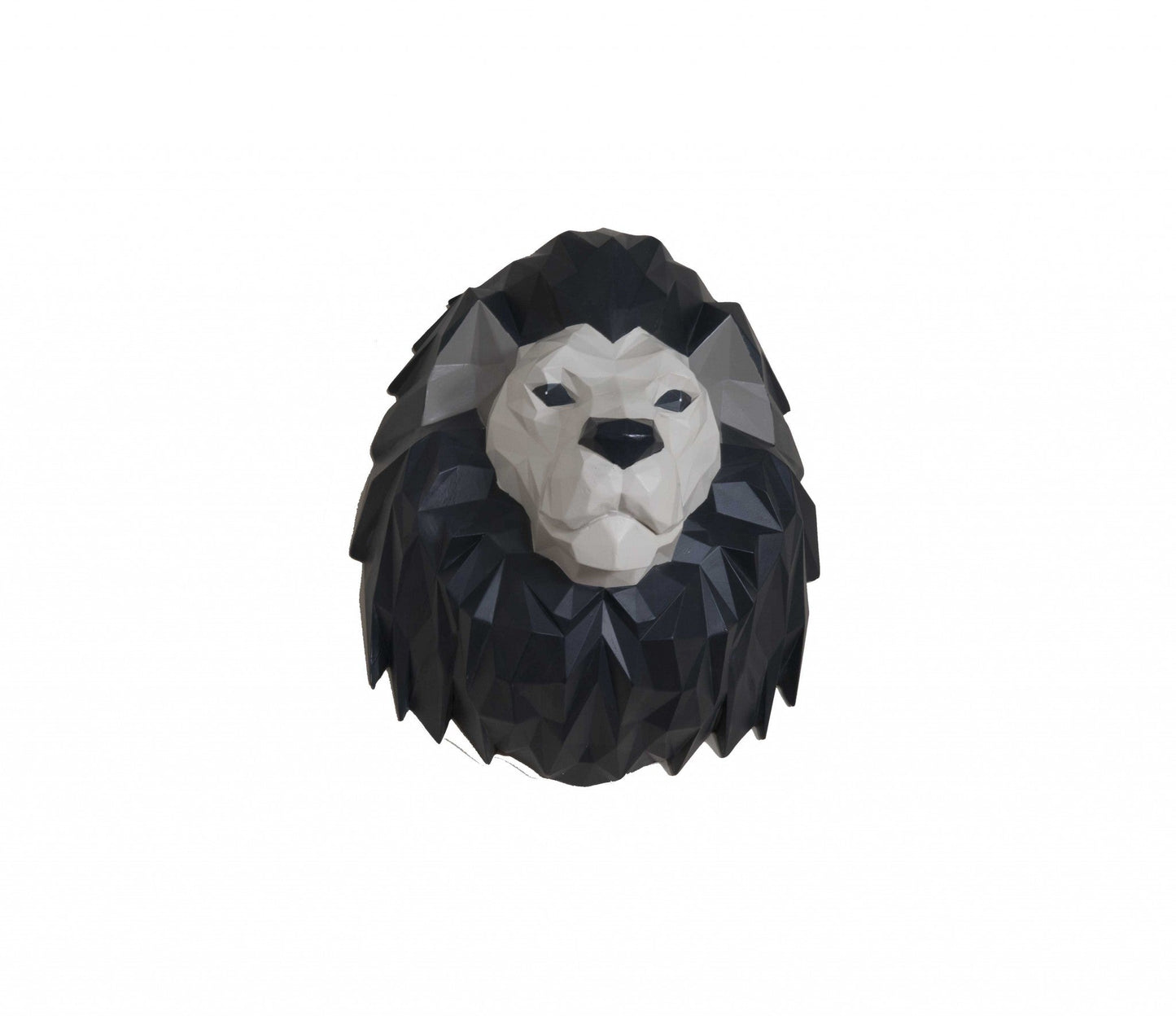HomeRoots 11.5" x 9.5" x 14" Origami Lion Head Wall Decoration