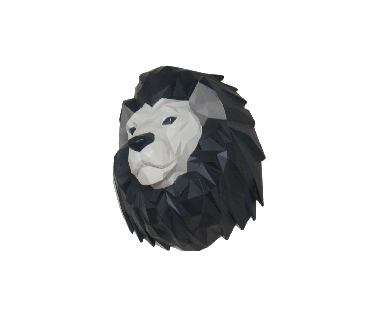 HomeRoots 11.5" x 9.5" x 14" Origami Lion Head Wall Decoration