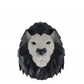 HomeRoots 11.5" x 9.5" x 14" Origami Lion Head Wall Decoration