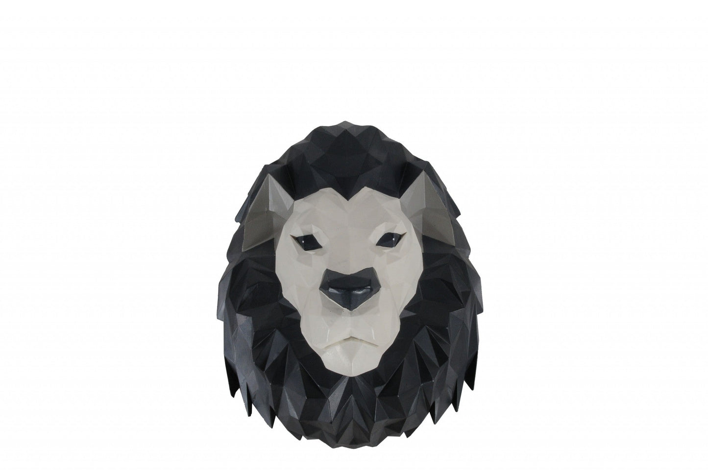 HomeRoots 11.5" x 9.5" x 14" Origami Lion Head Wall Decoration