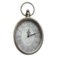 HomeRoots 11.75 Oval Vintage Wall Clock with Metal Shape
