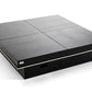 HomeRoots 12' Black Gloss Coffee Table with Pull Out Squares