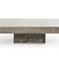 HomeRoots 12' Concrete Coffee Table