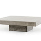 HomeRoots 12' Concrete Coffee Table