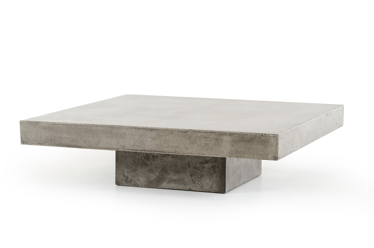 HomeRoots 12' Concrete Coffee Table