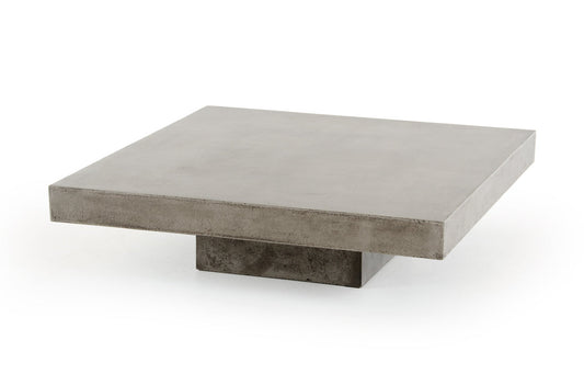 HomeRoots 12' Concrete Coffee Table