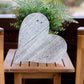 HomeRoots 12" Farmhouse White Wash Wooden Heart