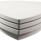 HomeRoots 12" Fiberglass Tiered Coffee Table in White Finish