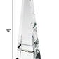HomeRoots 12 Hand Crafted Crystal Obelisk