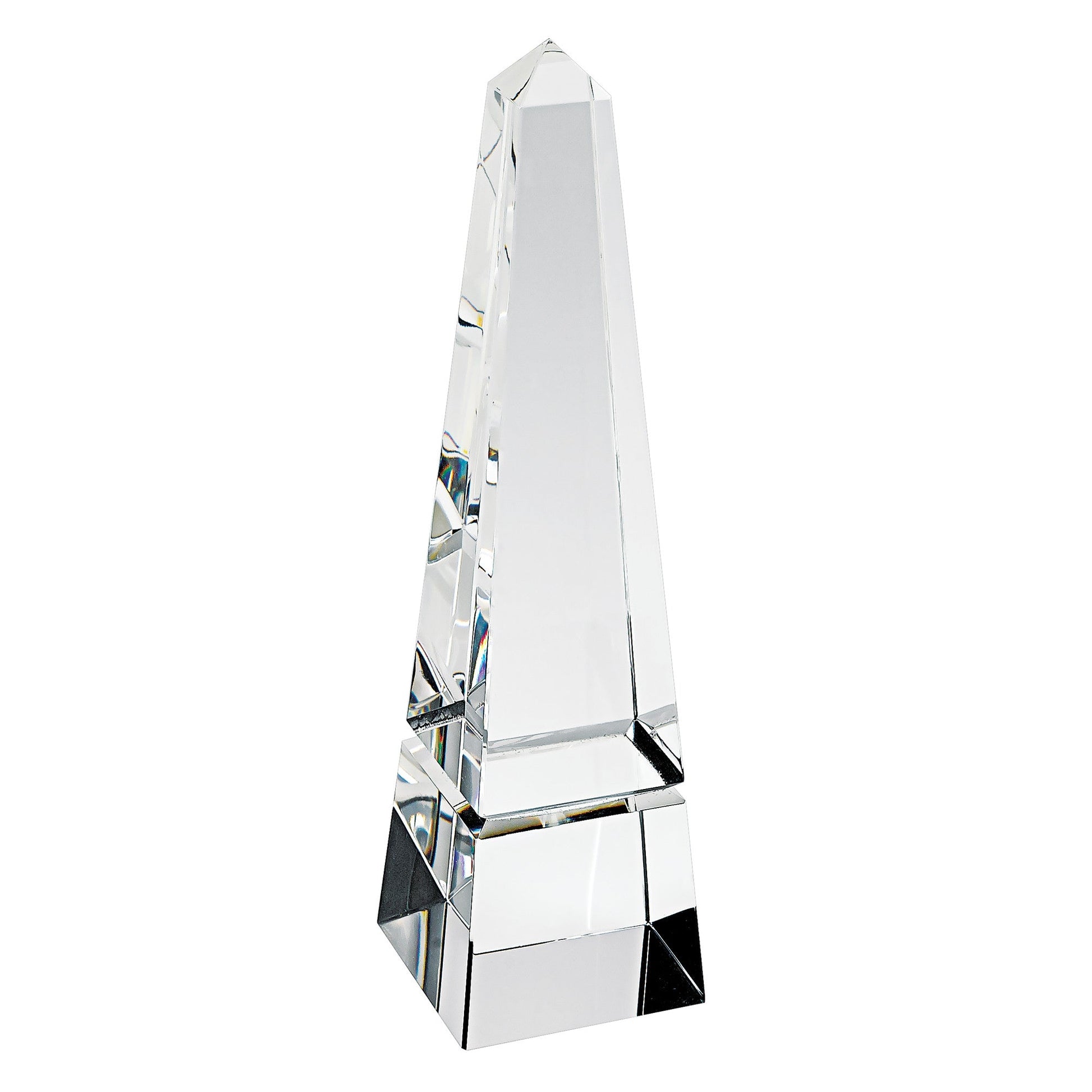 HomeRoots 12 Hand Crafted Crystal Obelisk