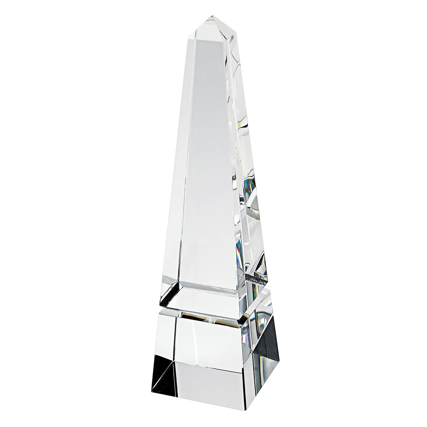 HomeRoots 12 Hand Crafted Crystal Obelisk