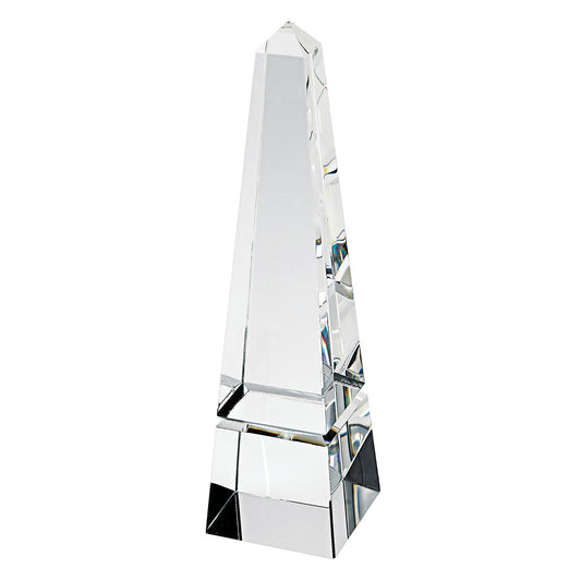 HomeRoots 12 Hand Crafted Crystal Obelisk