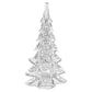 HomeRoots 12" Mouth Blown Clear Glass Christmas Tree Sculpture