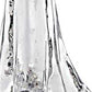 HomeRoots 12" Mouth Blown Clear Glass Christmas Tree Sculpture